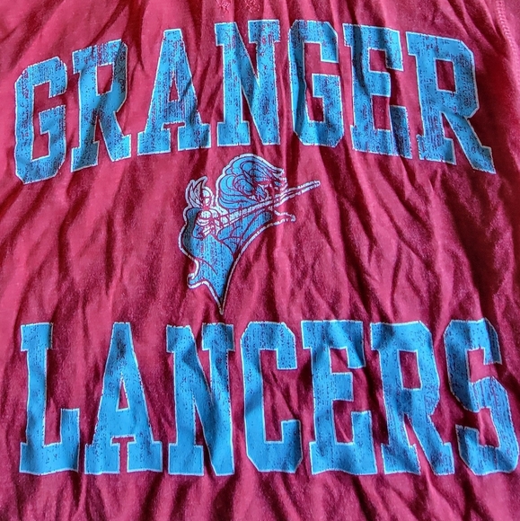 Pel Athletic, Red long sleeve hooded sweatshirt size Large - Picture 4 of 5